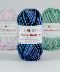 Cotton queen multi donker blauw (9533) - katoen garen