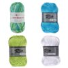 Rio en Queen groen turquoise katoengaren pakket