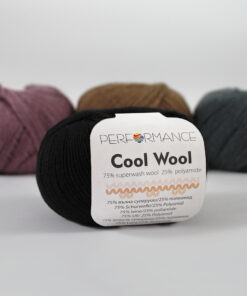 Cool wol zwart (01) - wol en polyamide