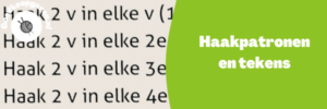 haakpatronen en tekens