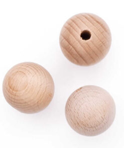 Houten kralen - blank hout - 25mm doorsnede