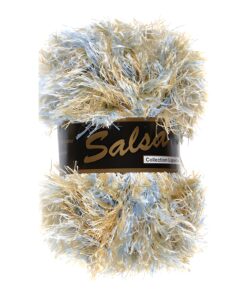 salsa multi 623 -harig garen - lichtblauw - cream