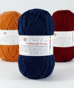 Sockwol Prime uni blauw 120 - sokkenwol