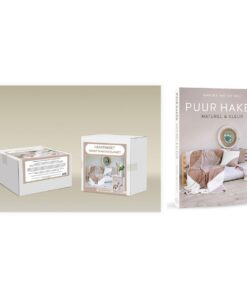 Haakpakket Puur haken plaid met boek - Durable Comfy pakket