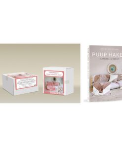 puur haken plaid roze haakpakket met boek