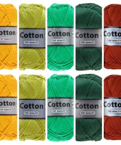 Cotton eight zacht natuurpalet kleuren - 10 bollen katoen garen