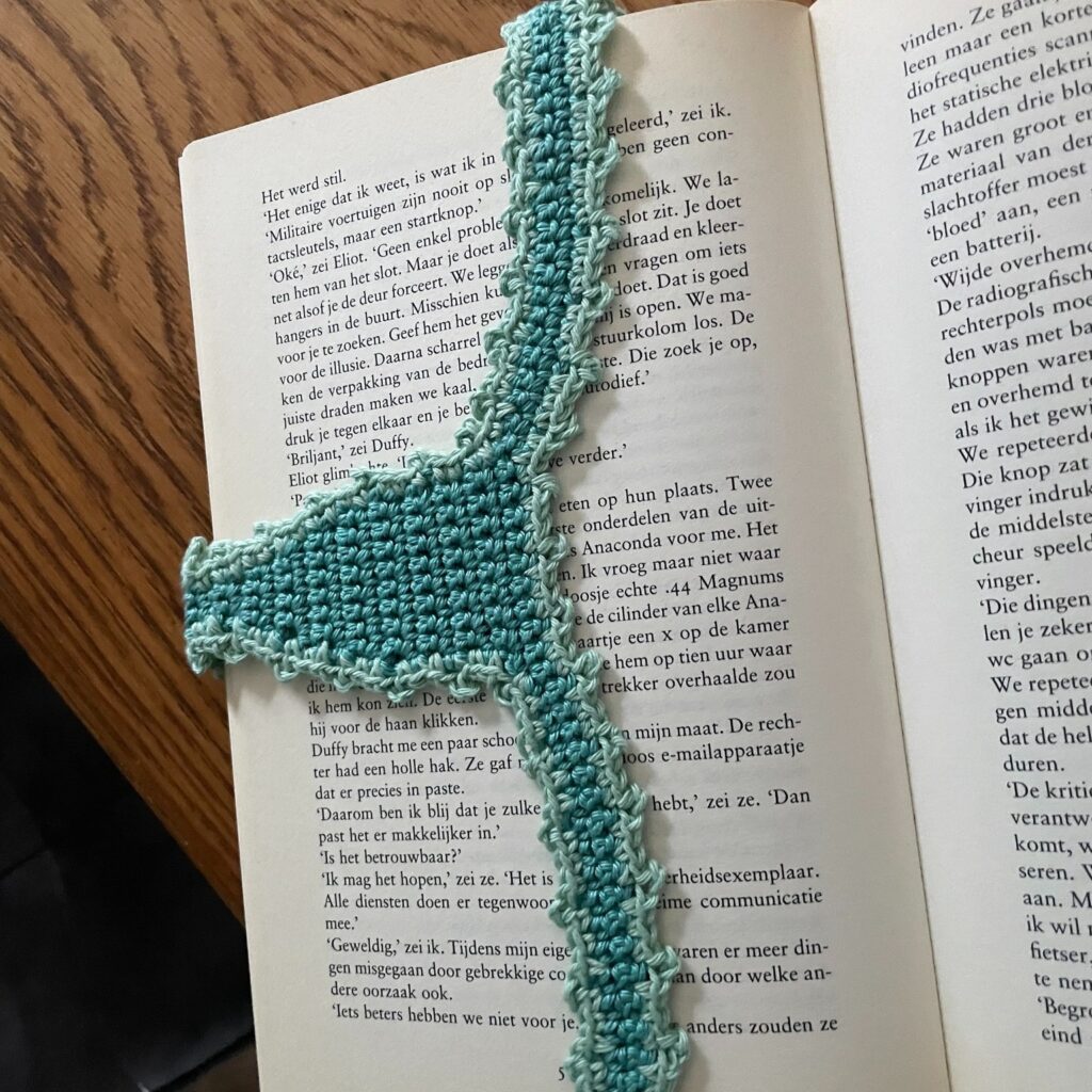 boek slip - boekenlegger haken 2