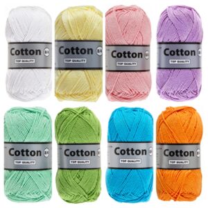 Cotton eight Paaskleuren - 8 bollen katoengaren
