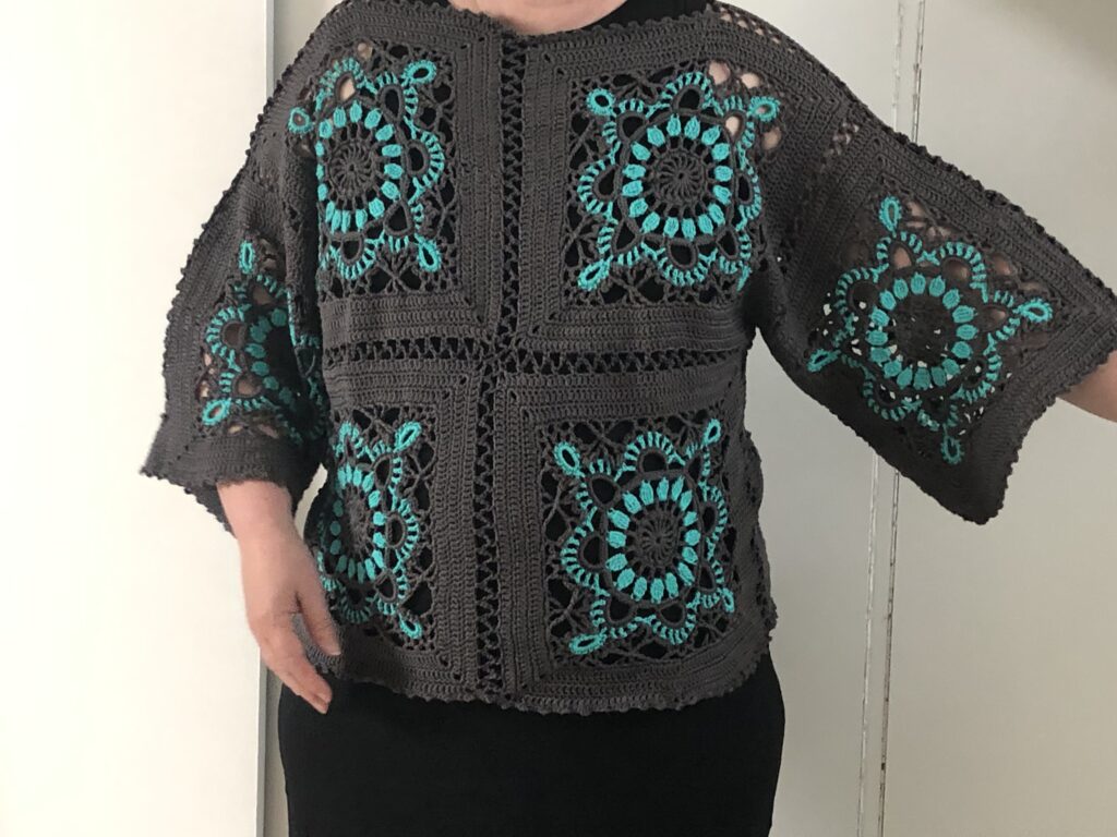 vest voorbeeld klant granny aan