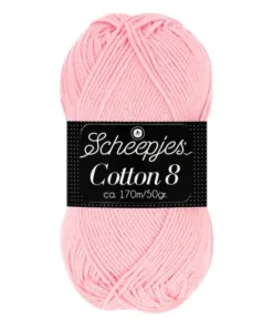 scheepjes cotton 8 654 licht roze