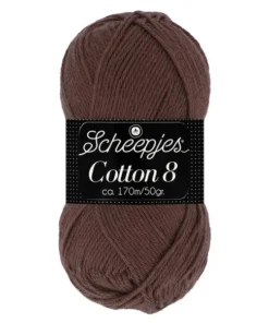scheepjes cotton 8 657 bruin