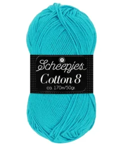scheepjes cotton 8 712 turquoise