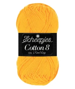 scheepjes cotton 8 714 oker geel
