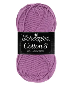 scheepjes cotton 8 726 lila paars