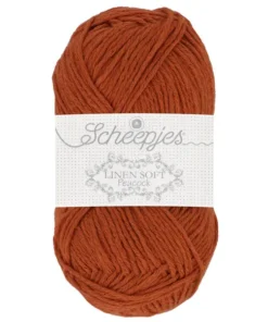 linen soft 609 roest bruin