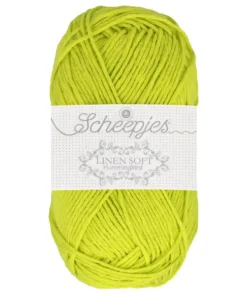 linen soft 631 lime - scheepjes garen
