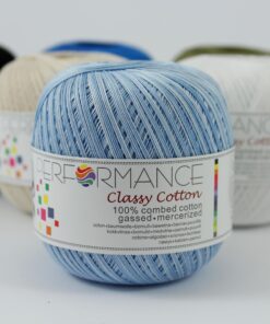 Classy Cotton licht blauw multi 9125 - dun haakkatoen