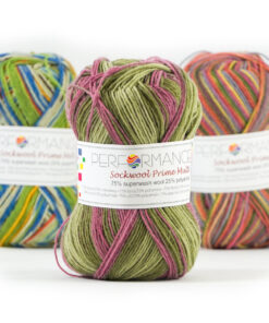 Sockwol Prime groen roze 8