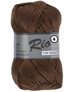 Rio 4 donker bruin 112 - katoengaren