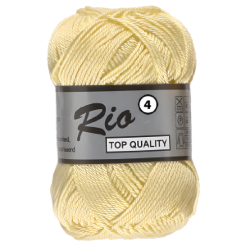 Rio 4 zacht geel 510 - katoengaren