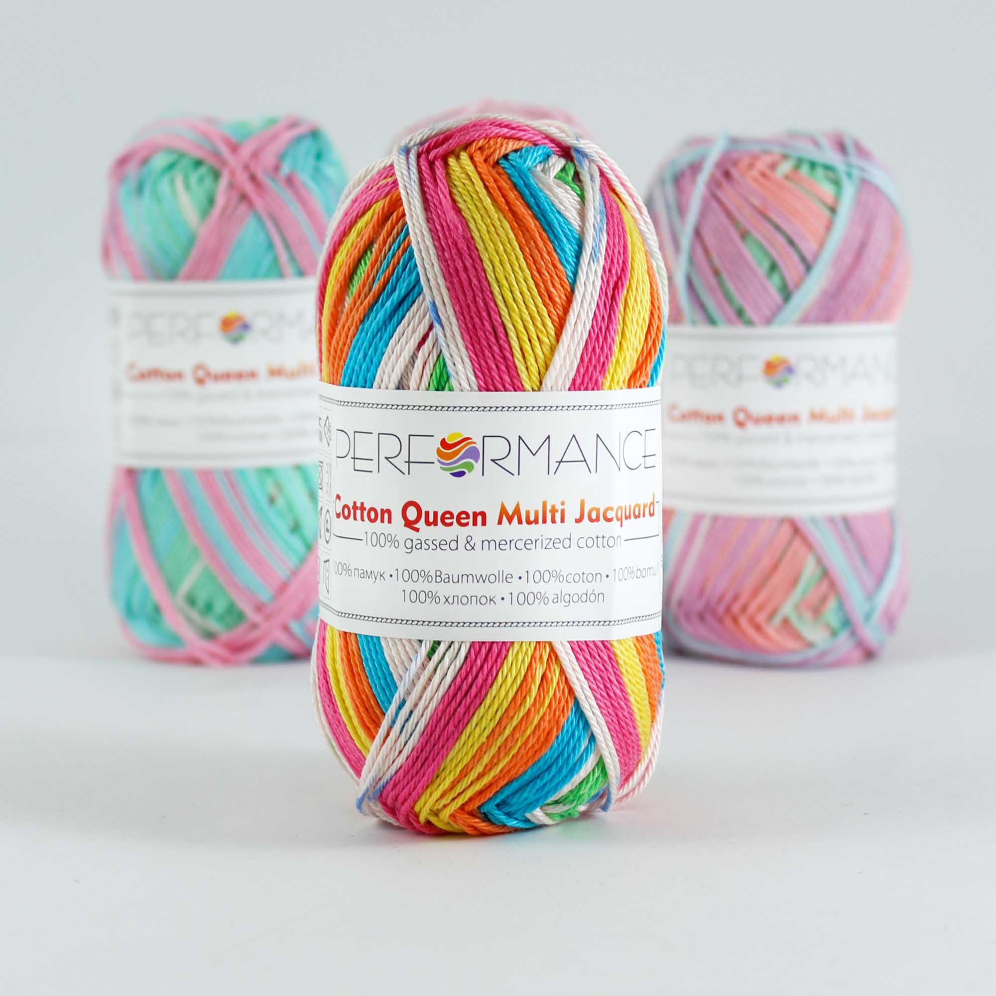 Cotton queen multi vrolijke kleuren (10457) - katoen garen