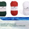 nomade rood donkergroen en wit