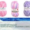 babylux set roze, lila, wit