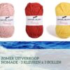 nomade roze, rood geel