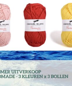 nomade roze, rood geel