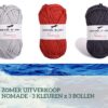 nomade mix donkergrijs rood lichtgrijs