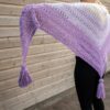 haakpakket faded shawl - sjaal paars