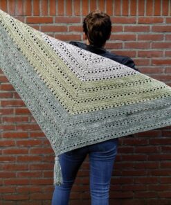 Sjaal haakpakket Faded shawl - Cosy fine faded groen - Afbeelding 2