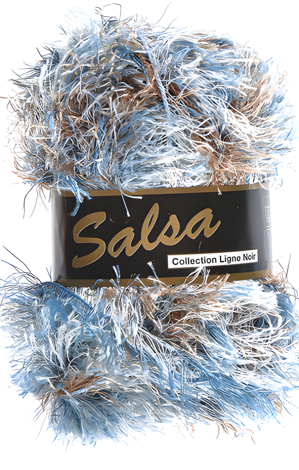 Lammy yarns Salsa blauw bruin 630 - polyester garen