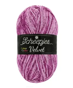 scheepjes velvet 848 roger - donker fuchsia