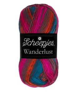 scheepjes wanderlust 458 las vagas fuchsia roest turquoise