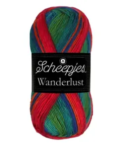 scheepjes wanderlust 459 bangkok rood blauw plume