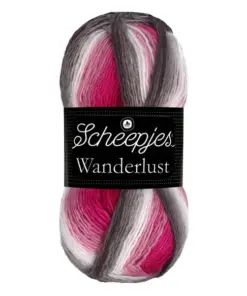 scheepjes wanderlust 464 hirosaki roze fuchsia grijs